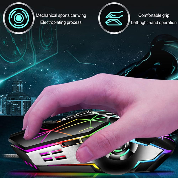 Norvo | 87-Tast Mekanisk Gaming Tastatur RGB Bakgrunnsbelyst Blå Bryter