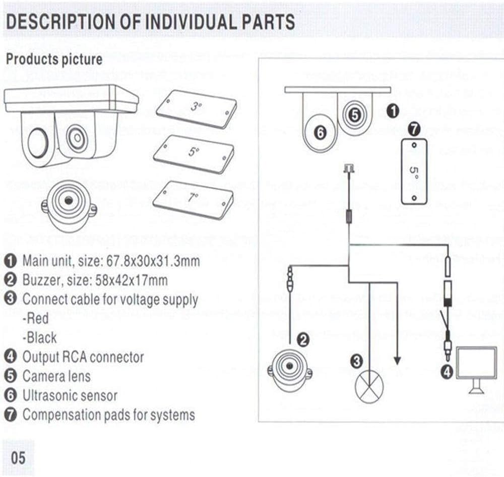 Norvo | Bil bakoverkamera med parkeringssensor 2-i-1 – SafePark