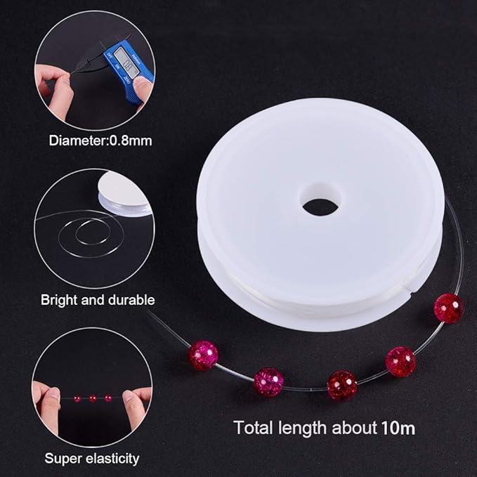 DIY Perle Håndverk Smykke Lage Sett for Jenter - Kreativ Perle Sett for Armbånd, Ringer og Halskjeder