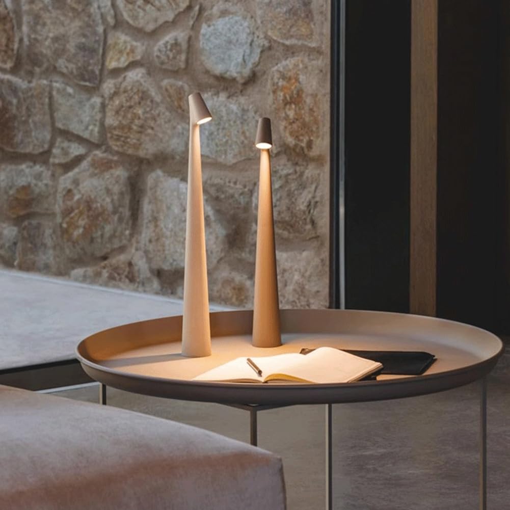 Norvo | Bordlampe Moderne Rød Metall LED Lys
