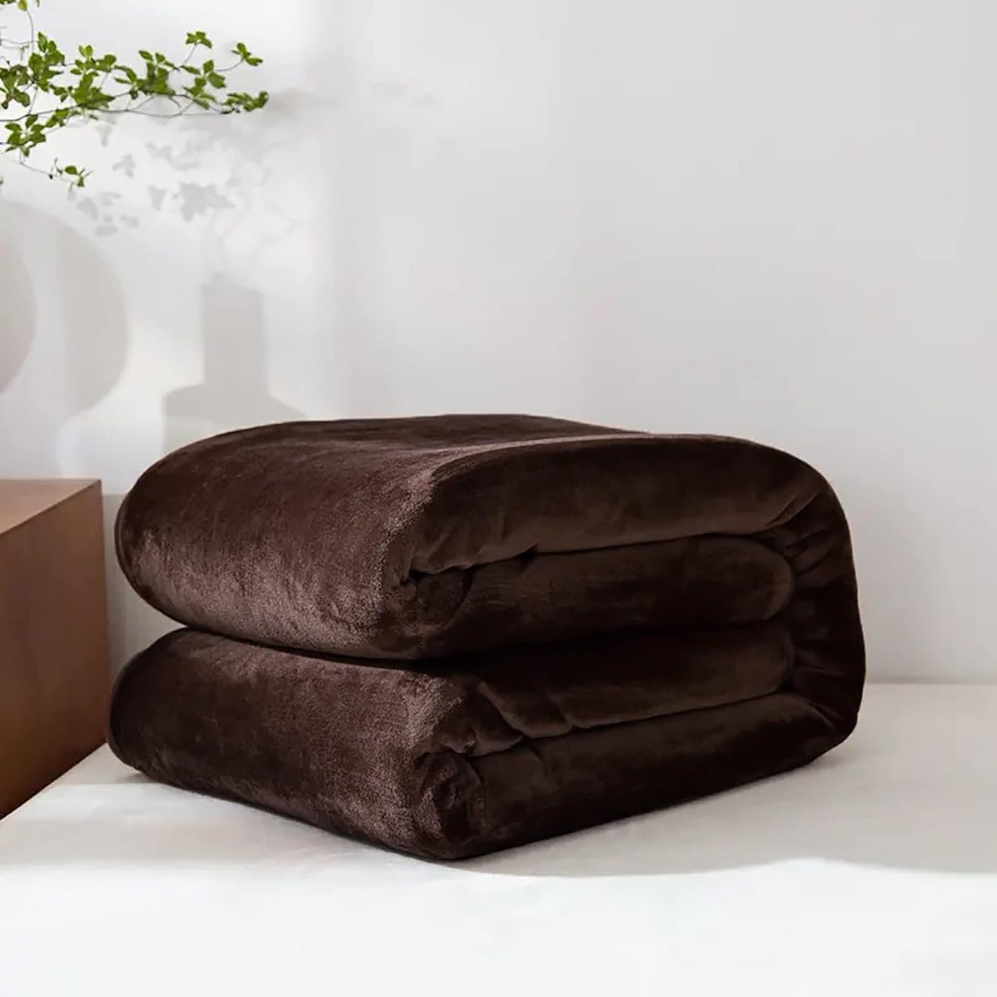 Fleece Stor Sofa Kaste Lettvekt Fuskepels Teppesett