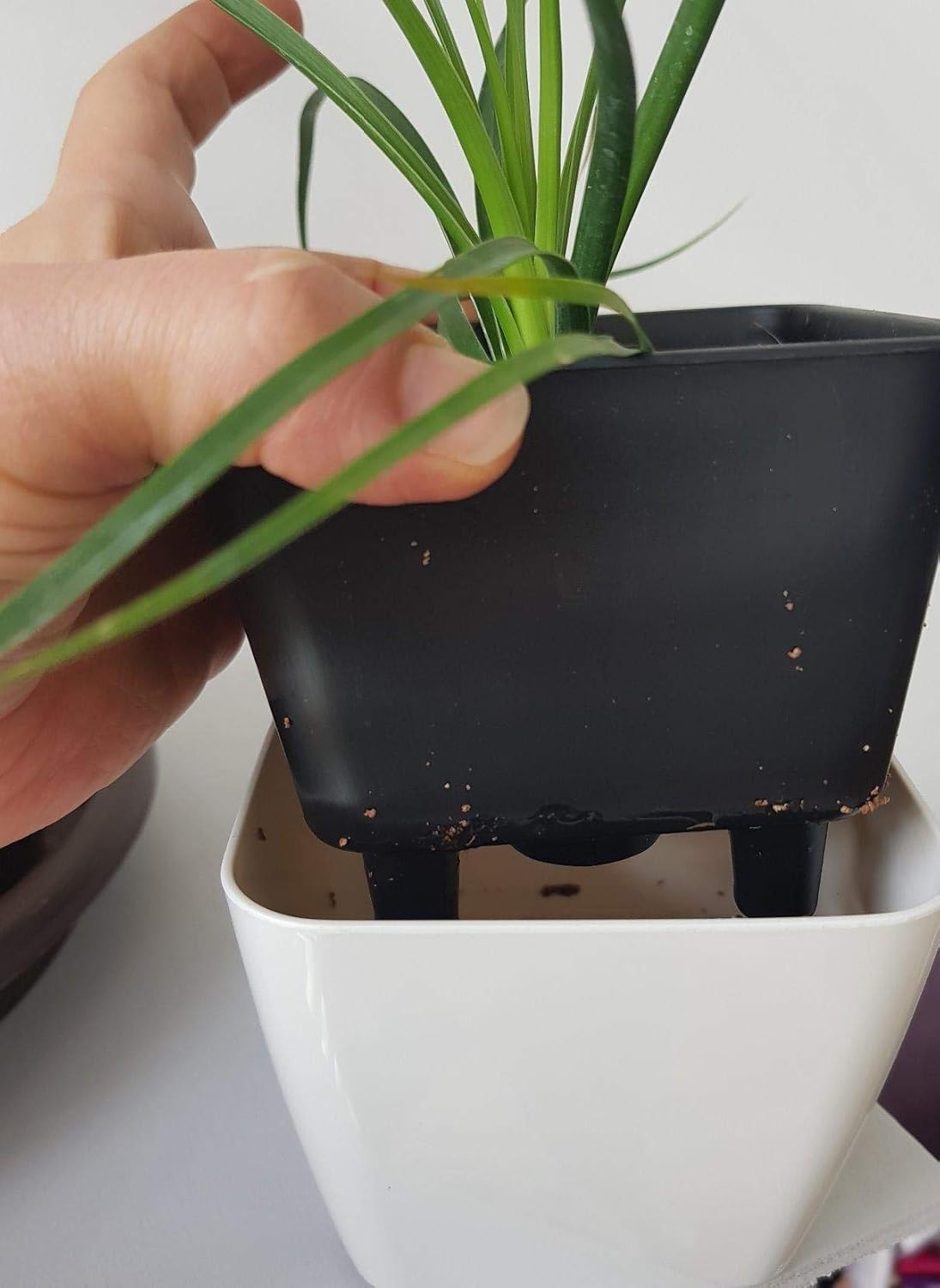 Norvo | Blomsterkrukke med irrigasjonssystem – Selvvannende plantekrukke for innendørs og utendørs bruk