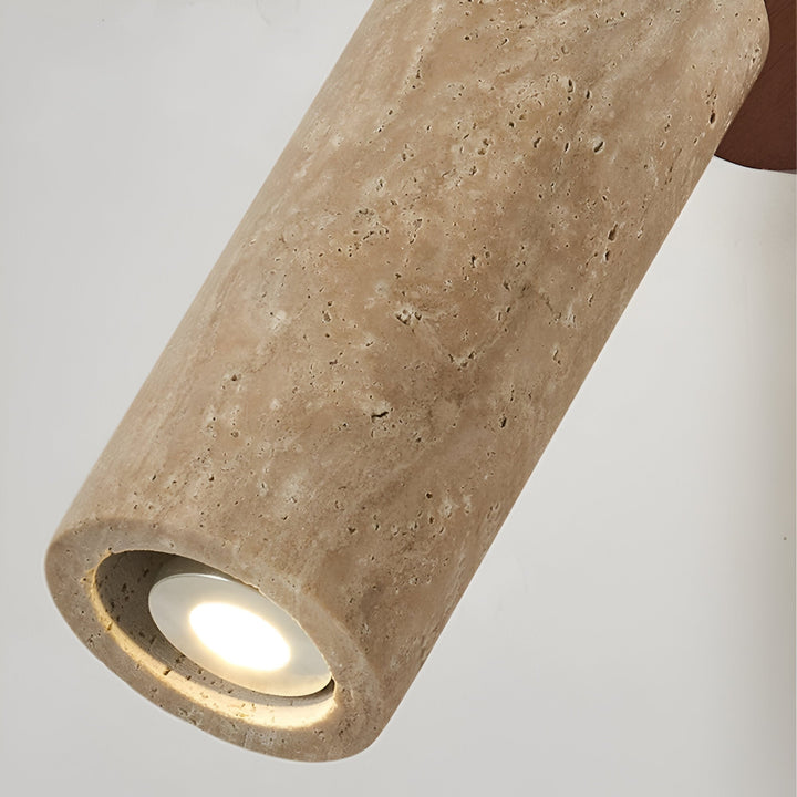 Norvo | Justerbar Travertin Tre LED Vegglampe og Taklampe