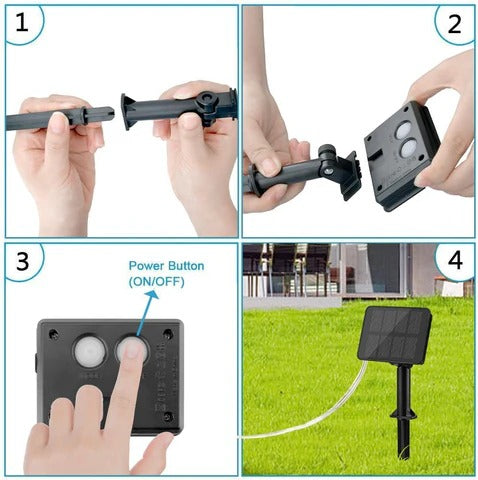 Norvo | 300 LED Lumify Solcelle Fe-Lys - Varm Hvit Lys for Hagedekor