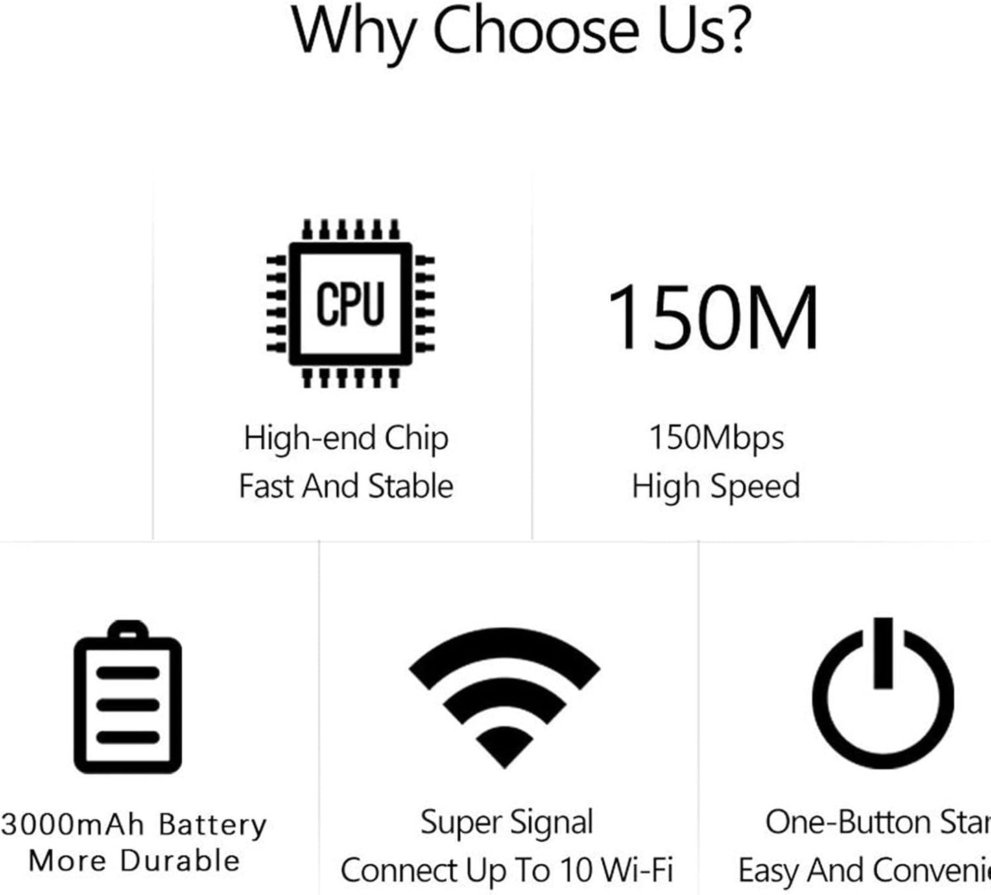 Norvo | 4G LTE USB WiFi Hotspot Modem med 300Mbps hastighet og 3000mAh batteri – Netvora