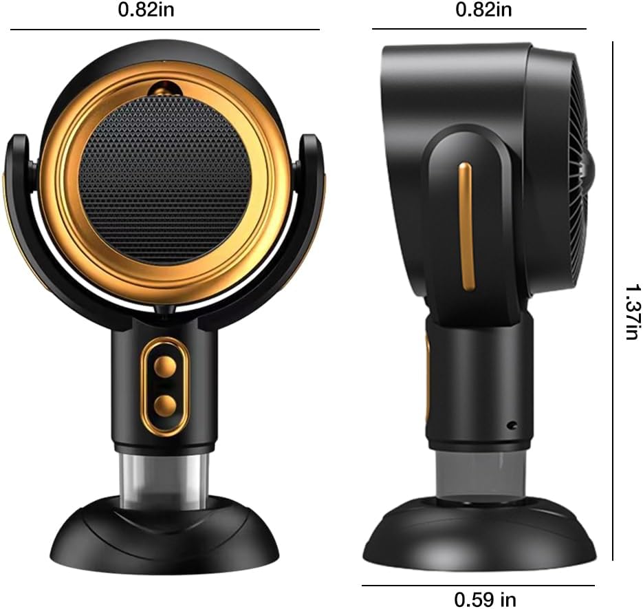 Norvo | Bærbar Vifte – Kraftig, Oppladbar og Perfekt for Ethvert Rom