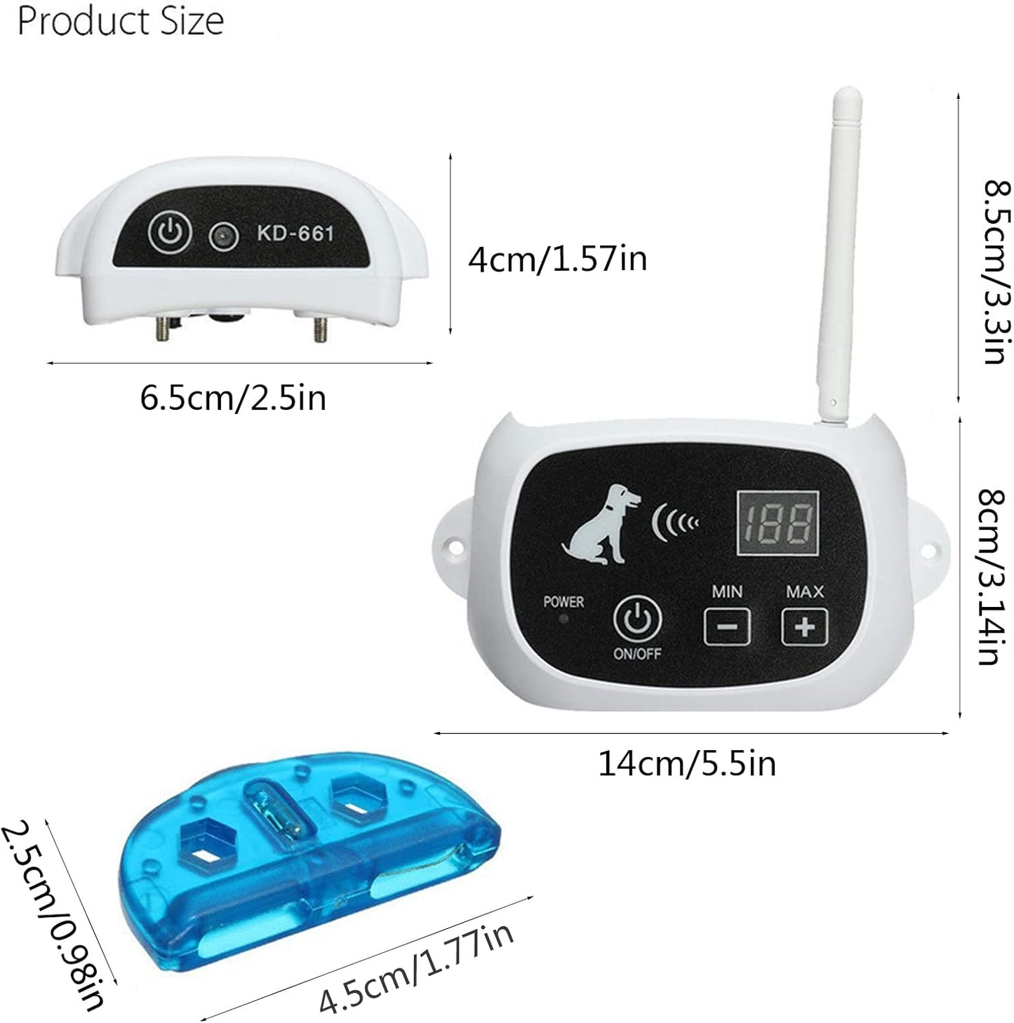 Norvo | Trådløst Hundefence Krage System | Vanntett, Oppladbar & Ideell for Hjemmetrening og Utendørs Eventyr