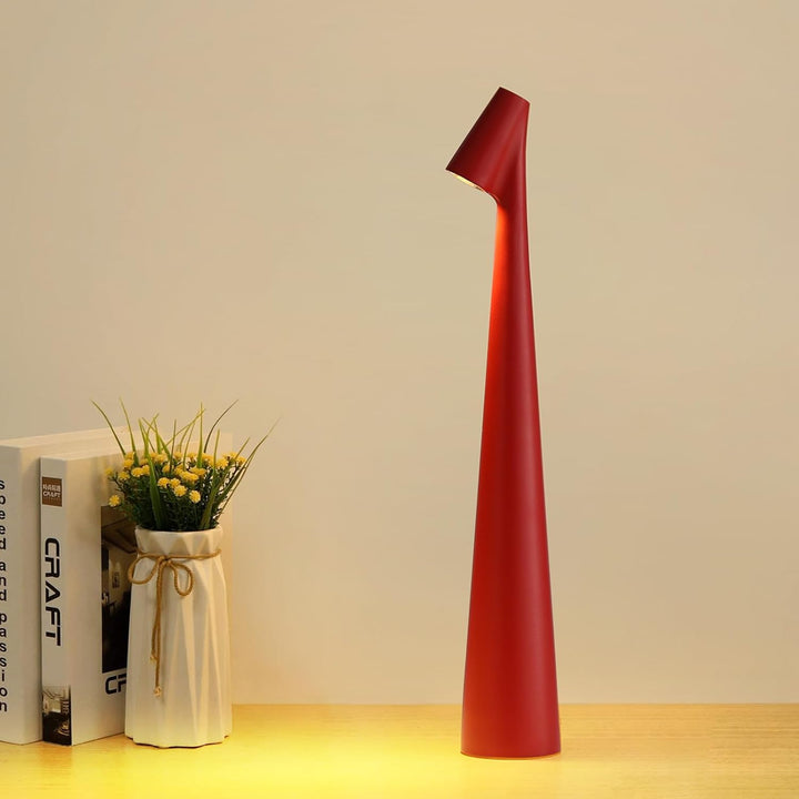 Norvo | Bordlampe Moderne Rød Metall LED Lys