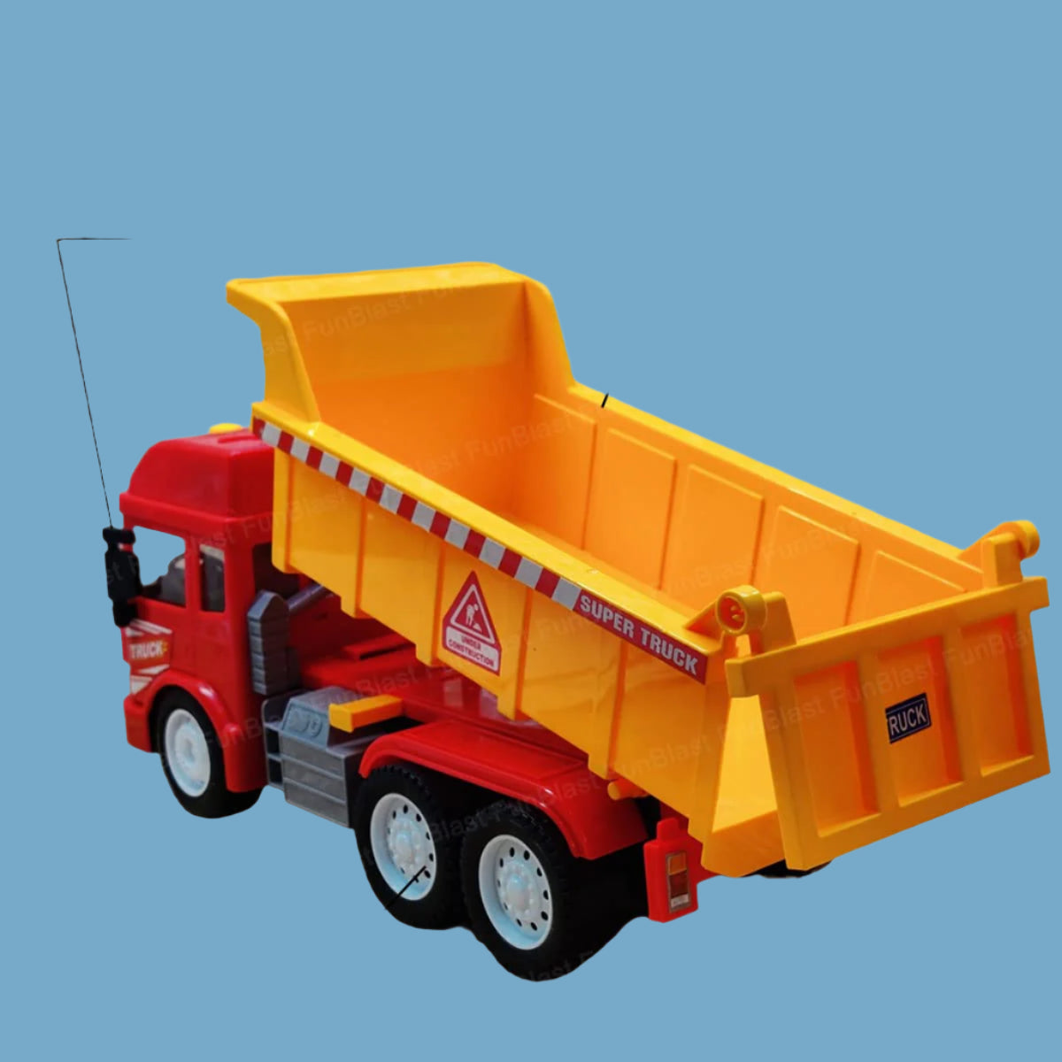 Norvo | KrachtTruck | Robust lek moro - Friksjonsdreven tippelastebil med lys og lyd for barn