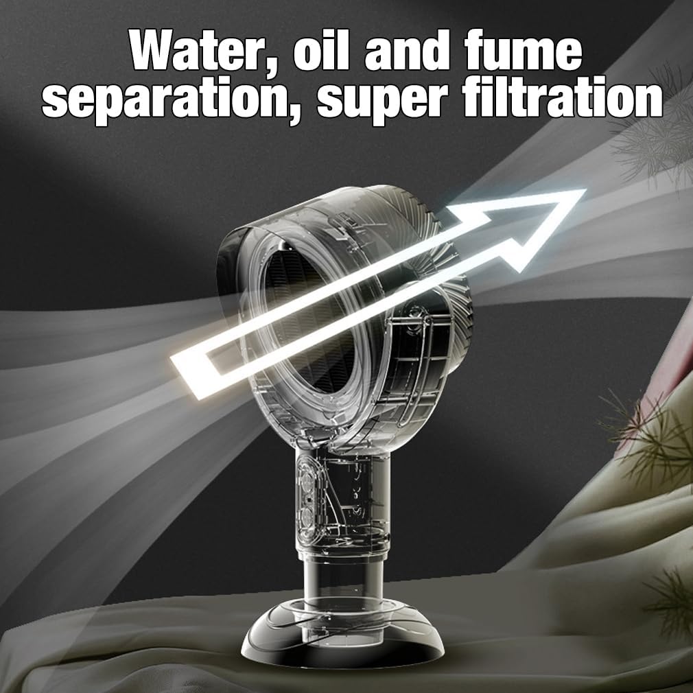 Norvo | AetherVent™ | Bærbar Dunstavtrekker | Kraftig Oppladbar Kjøkkenvifte | Ideell for Ethvert Rom & Matlagingsbehov