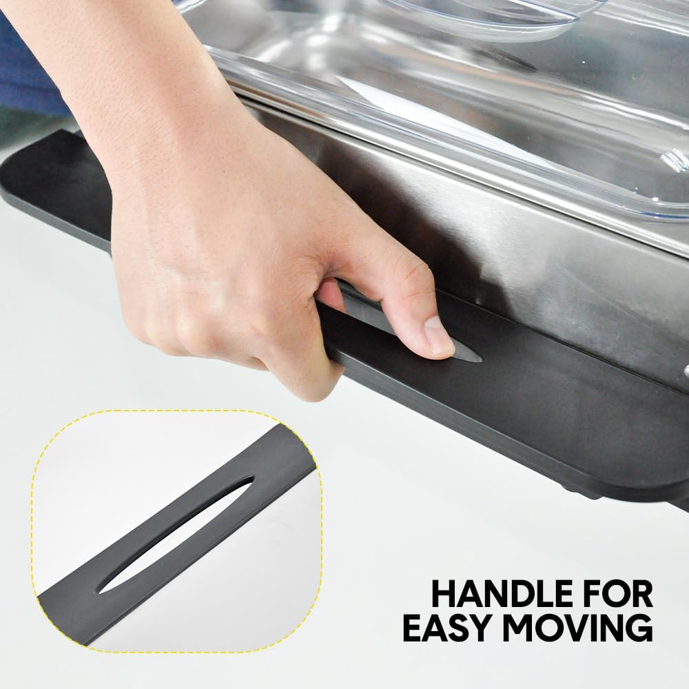 Norvo | Elektrisk Buffet Matvarmer med 3 × 2,5L Fat & Temperaturkontroll – Valtero