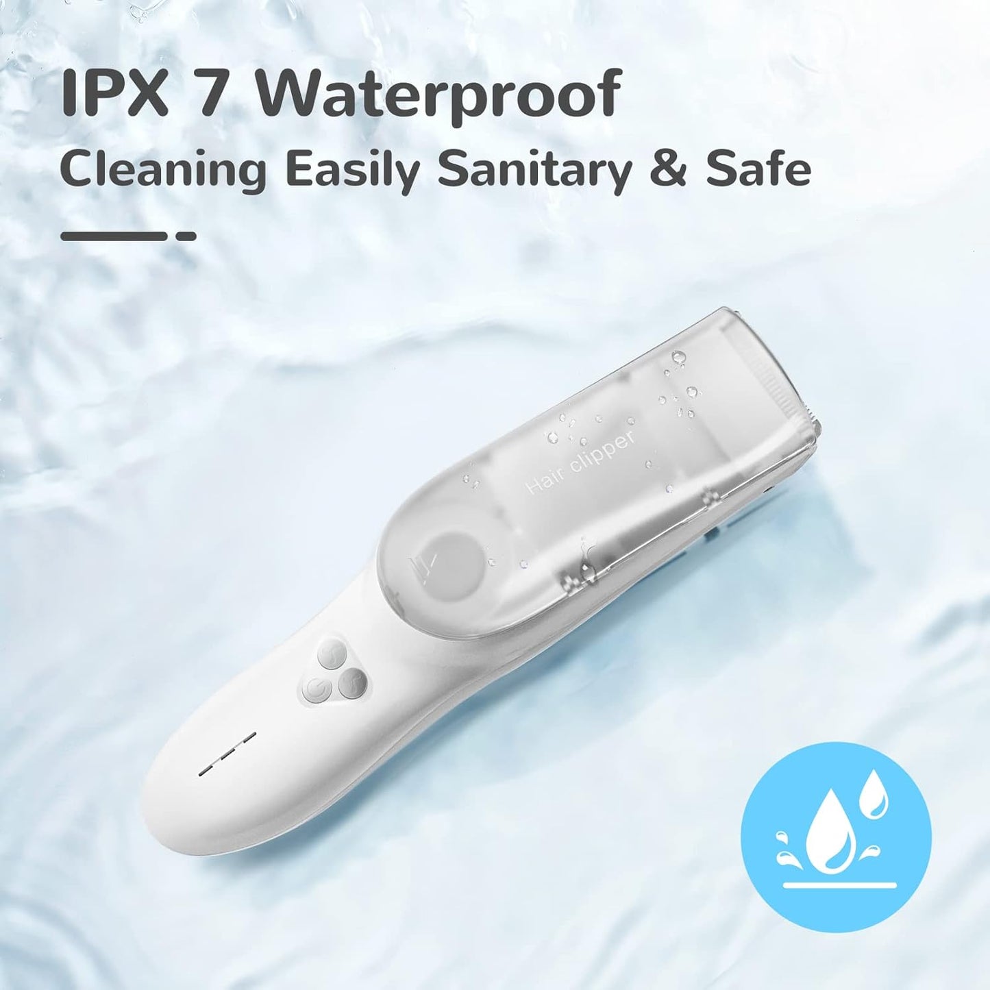 Norvo | Baby Hårklipper med Støvsystem – Vanntett Oppladbar Klipper med Oppbevaringsboks