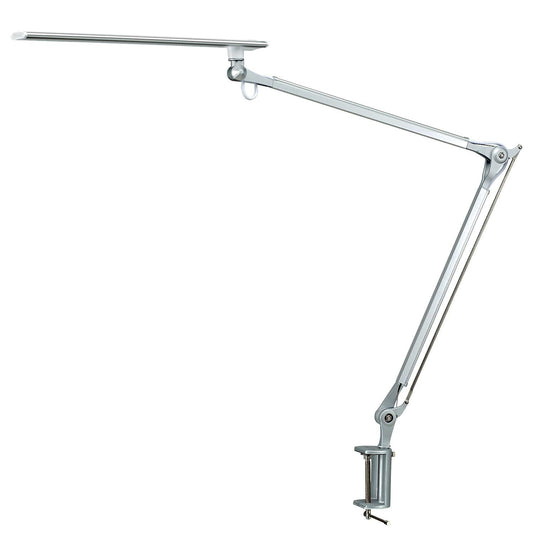 Norvo | Phive Cl-1 Led Arkitekt Skrivebord Lampe, Justerbar Metall Svingarm, Dimmbar Sølv Oppgave Lys