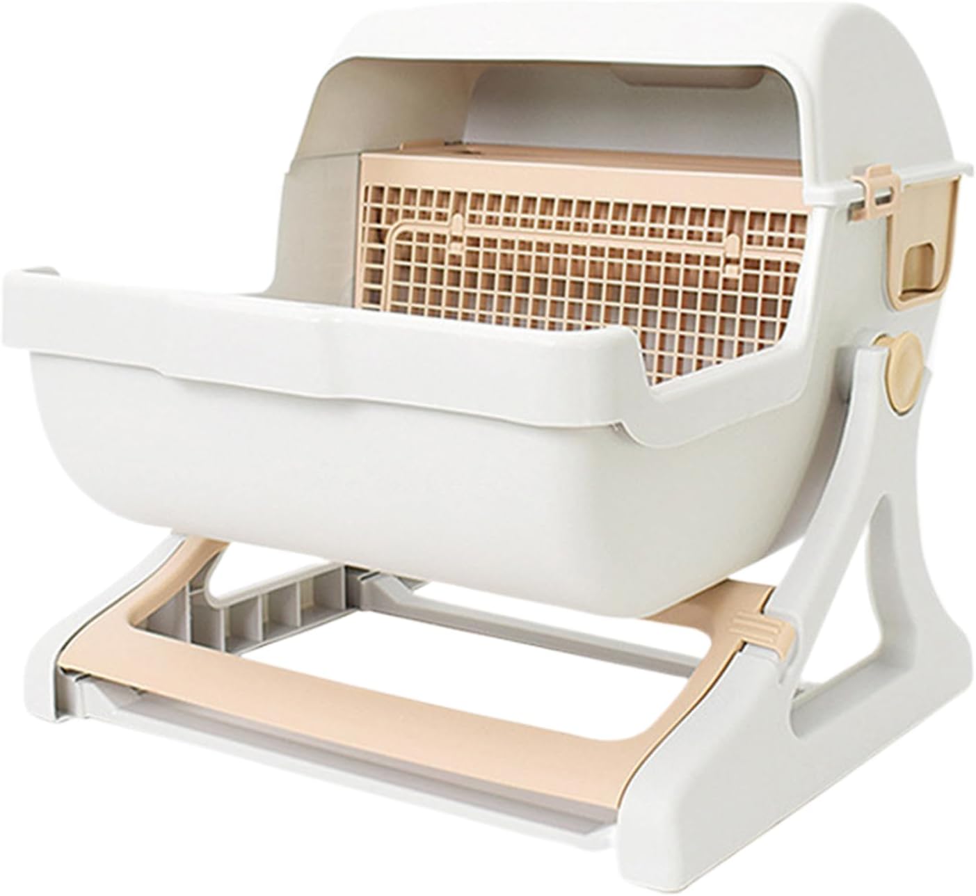 Norvo | Automatisk luktfri kattetoalett med åpen toppdesign – Felvora