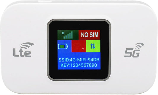Norvo | 4G LTE USB WiFi Hotspot Modem med 300Mbps hastighet og 3000mAh batteri – Netvora