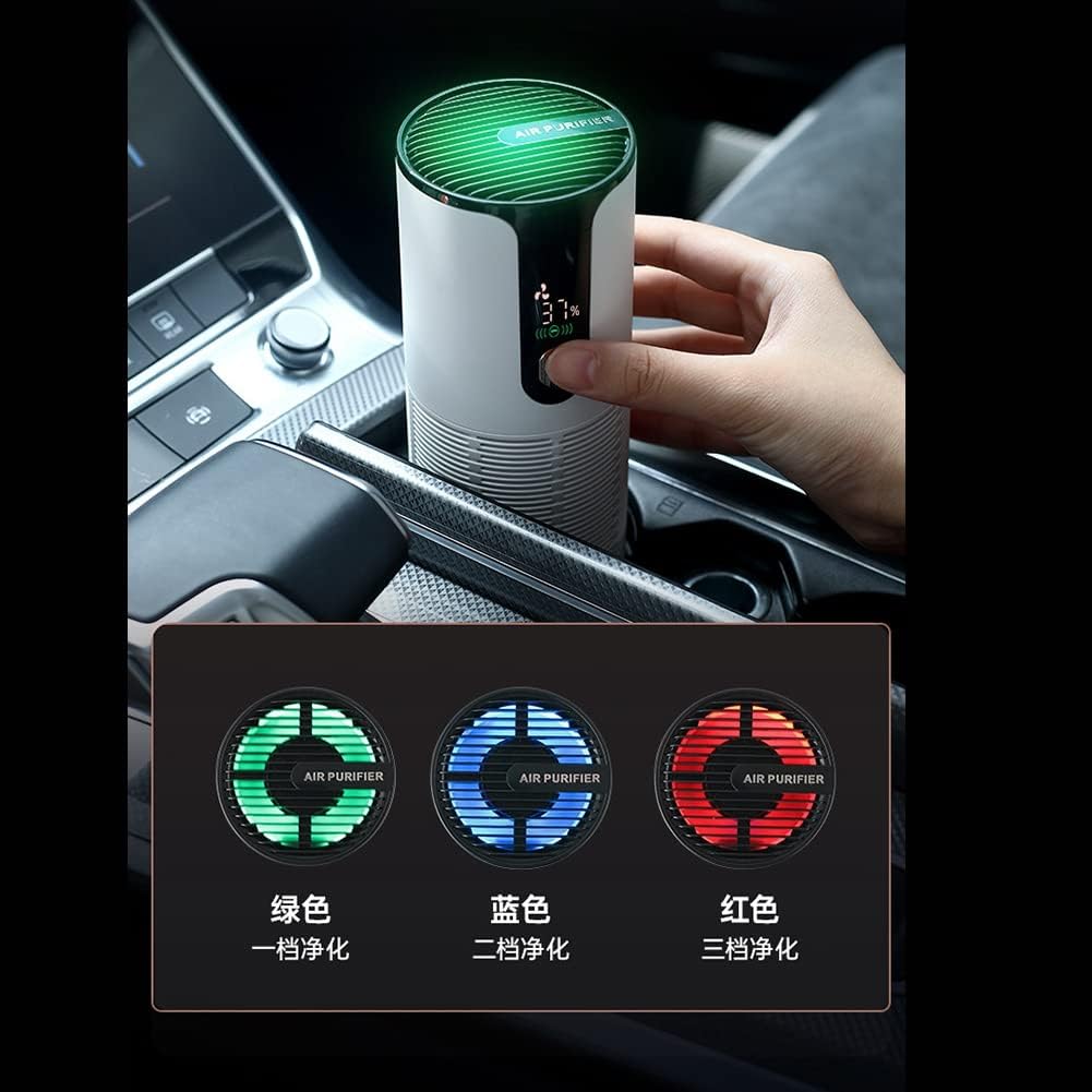 Norvo | Bærbar Renser Rensesystem – USB Oppladbar Luftfrisker med Aktivert Kull & Aromaterapi