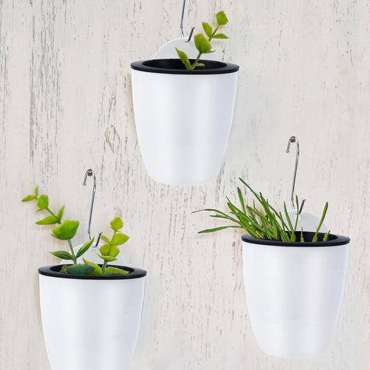 Norvo | Selvvannende hengende planterpotte – Moderne blomsterpotte for veggmontering