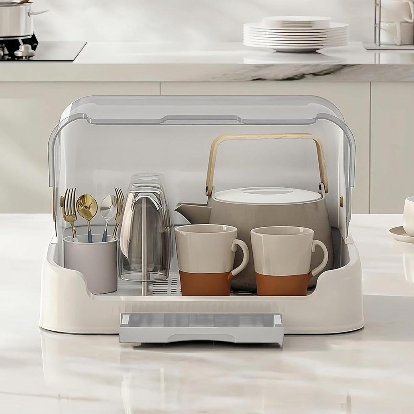 Frendorf | Babyflaske Tørker og Oppbevaringsboks med Lokk – Orvian