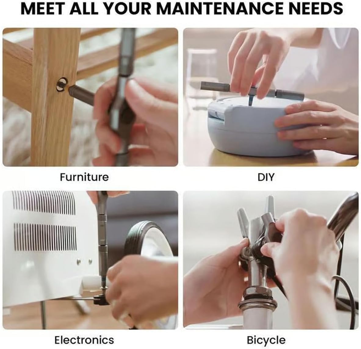 Frendorf | 42-i-1 Magnetisk Skrujernsett – Presisjons Reparasjonsverktøysett med Biter & Håndtak – Fixaro