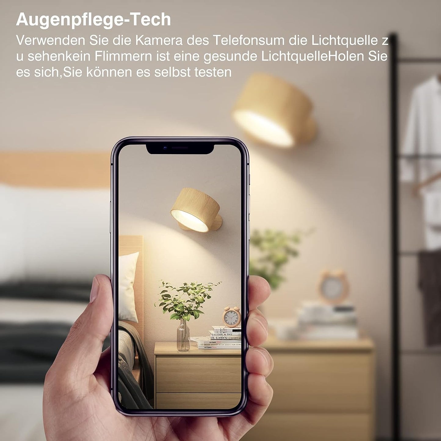Norvo | Eternity Glow – Trådløs LED vegglampe med fjernkontroll og timer