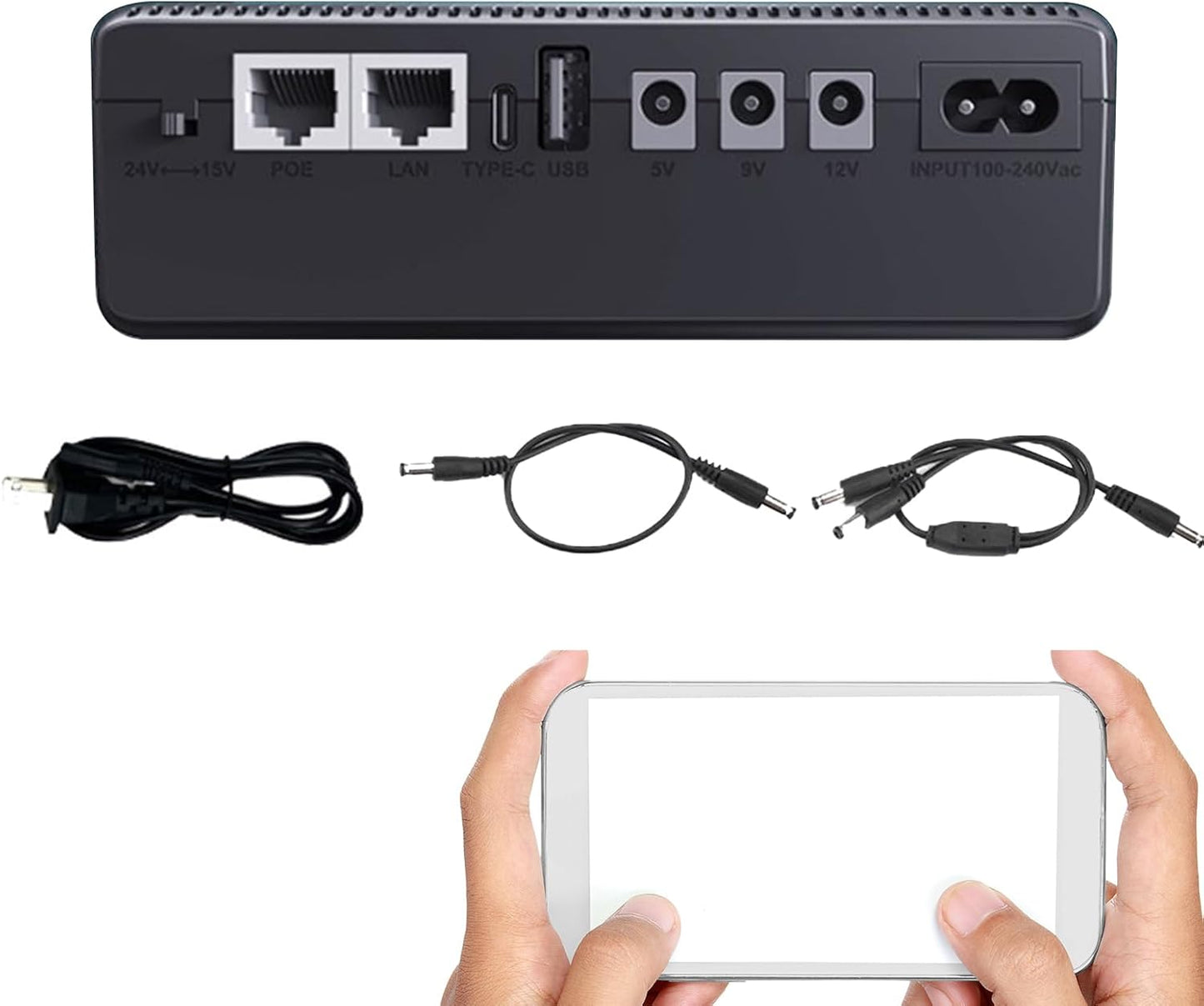 Frendorf | UPS N backup-batteri 10400 mAh Kompakt strømforsyning – Nexora