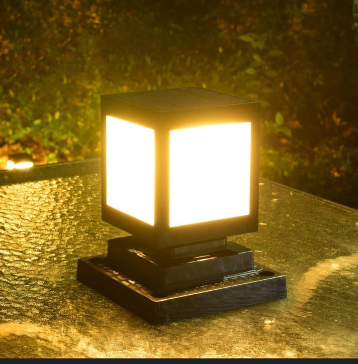 Norvo | Solar LED hage lampe i firkantet design – dekorativ utendørs belysning for stier og terrasse