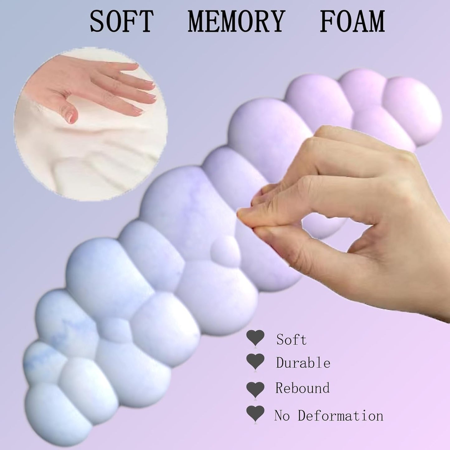 Frendorf | Skyformet Ergonomisk Håndleddstøtte Sett med Musematte & Underlag – Zeyora