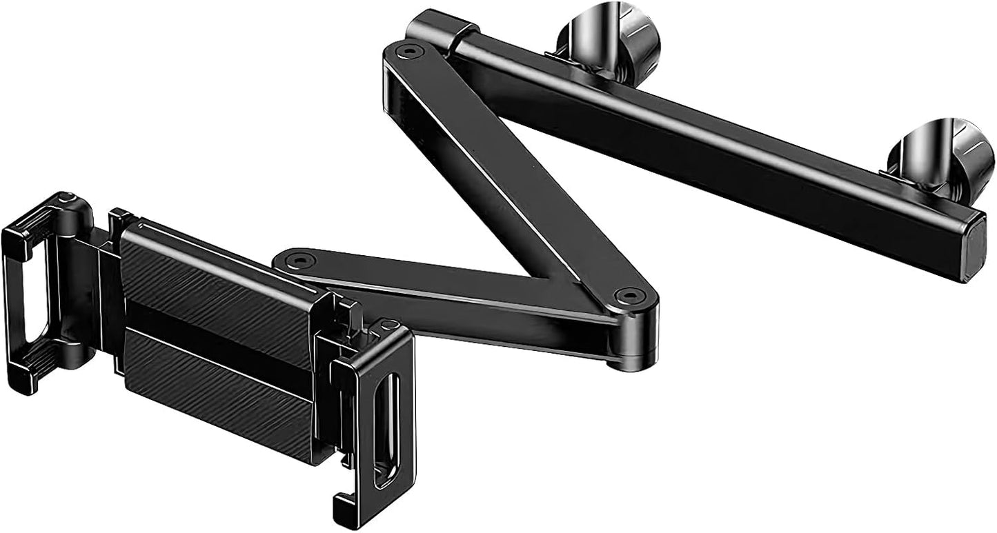 Norvo | Bil nakkestøtte nettbrettholder – Justerbar 360° baksetetelefon- og nettbrettmontering – Movira