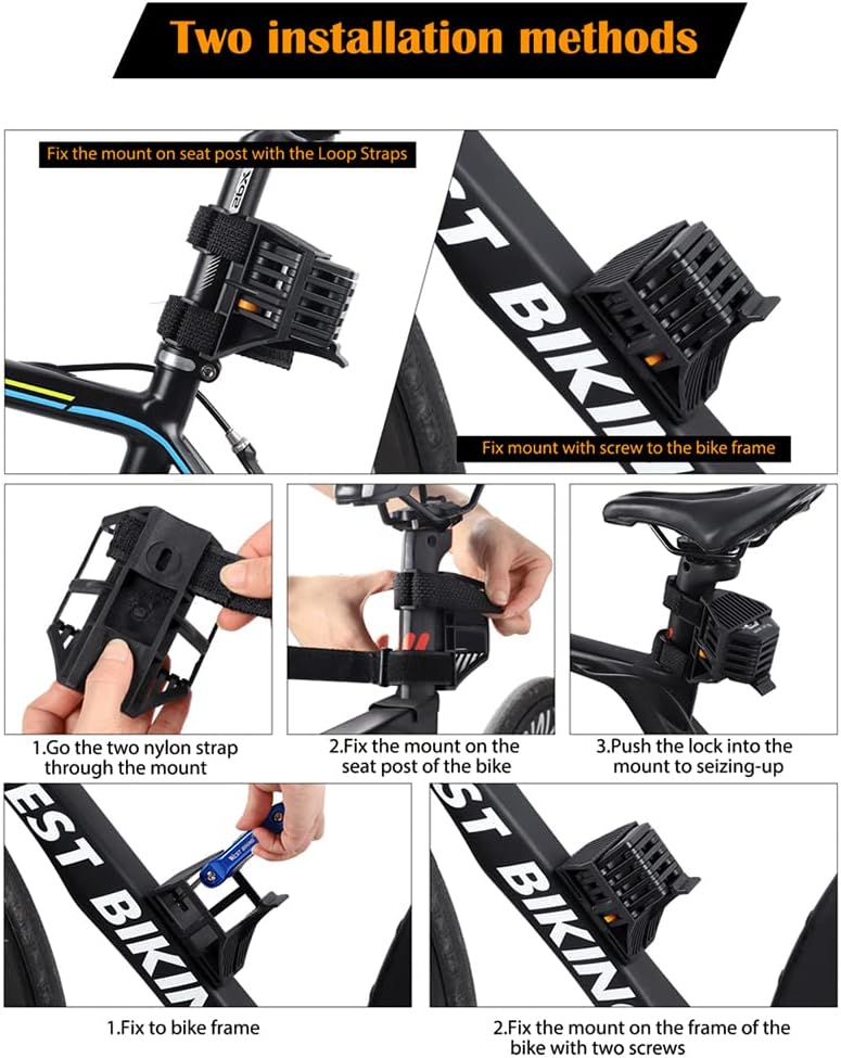 Norvo | SafeRide Sammenleggbar Tung-duty Tyverisikker Sykkellås – Ultra Sterk Sikkerhetskjede