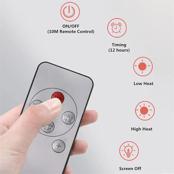 Norvo | Luftkondisjonering | Oppvarming og Nedkjøling | Veggmontert med Fjernkontroll