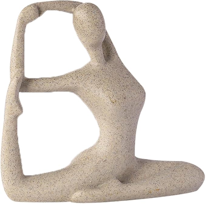 Norvo | ZenJoy Kvinnelig i Yoga Statue – Moderne Innendørs Dekorasjon Laget av Harpiks