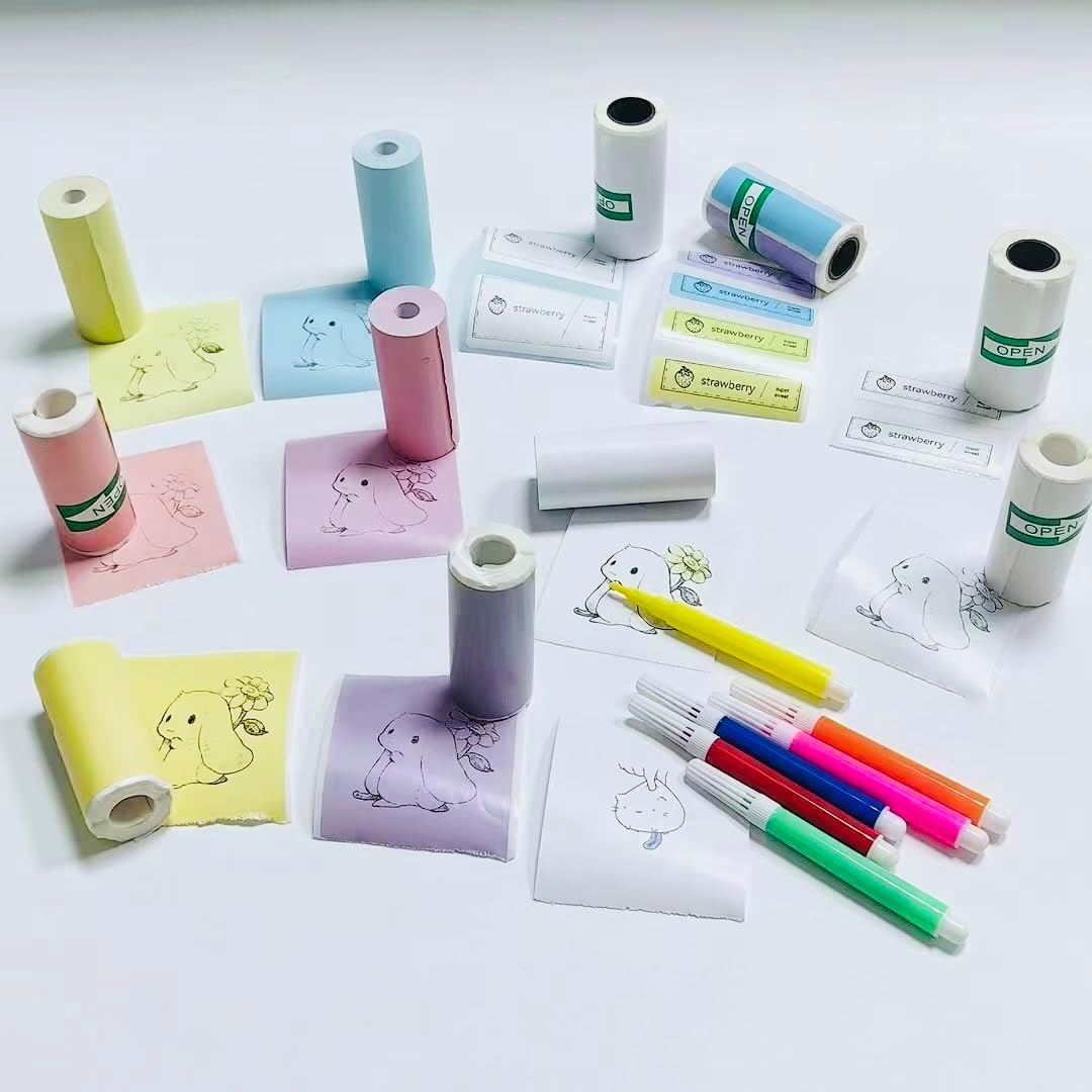 Norvo | Bærbar Bluetooth Etikettmaker – Blekkfri Termisk Utskrift