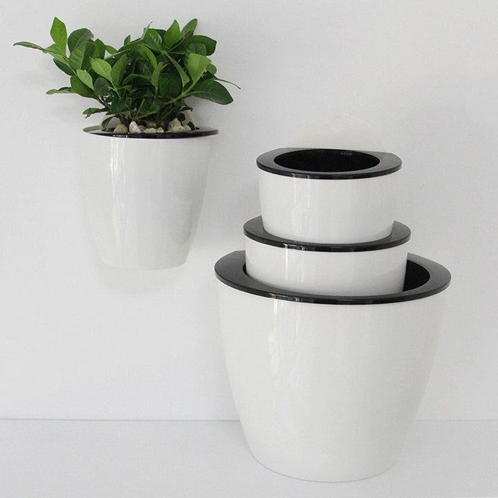 Norvo | Selvvannende hengende planterpotte – Moderne blomsterpotte for veggmontering