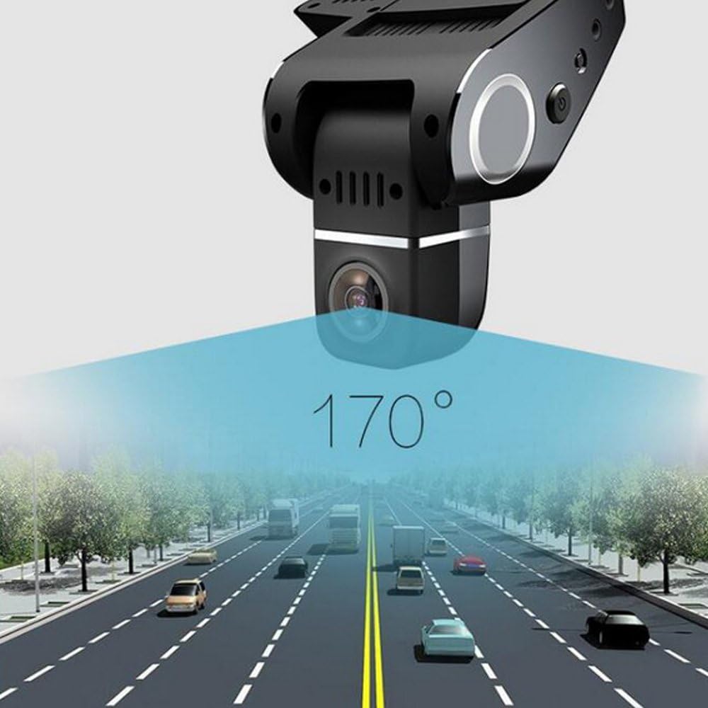 Norvo | WiFi Skjult Dash Cam 1080P med 170° Vidvinkel og G-Sensor