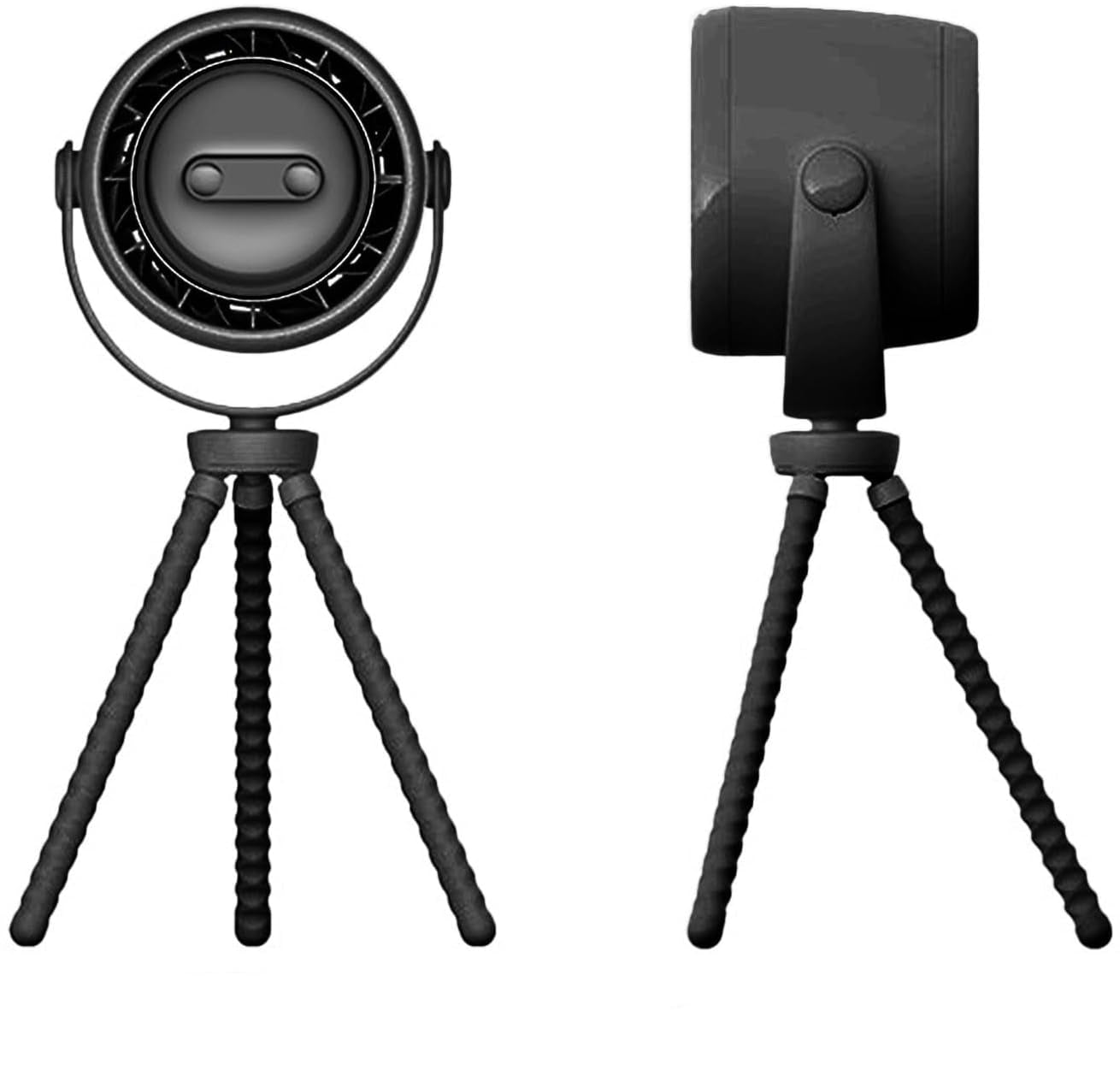 Norvo | Oppladbar klipsvifte for barnevogn med nattlys 100 hastigheter