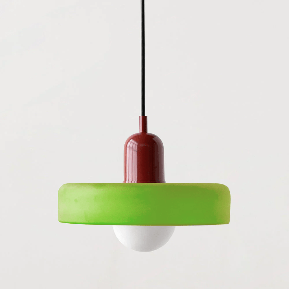 Norvo | Bauhaus Farget Glasspendellampe for Moderne Interiører