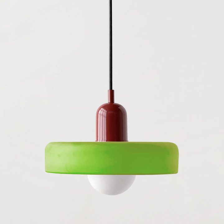 Norvo | Bauhaus Farget Glasspendellampe for Moderne Interiører