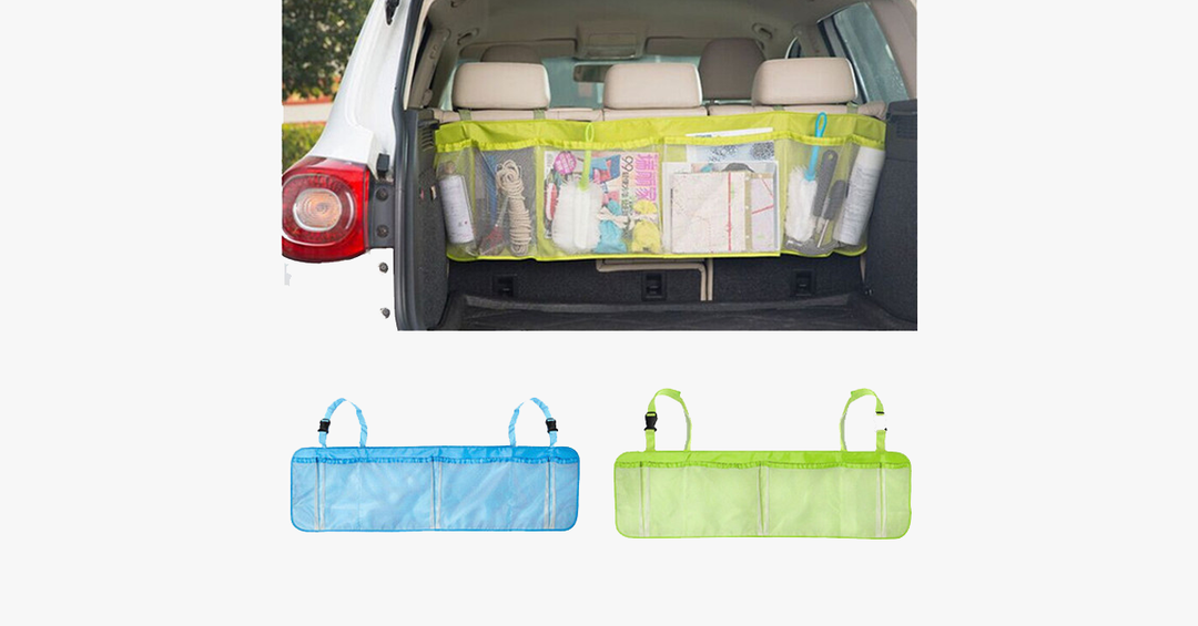 Norvo | Multi-Seksjon Bil Baksete Organizer – Holder Bilen Ren!