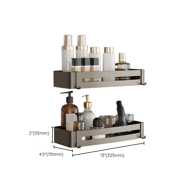 Norvo | Moderne Aluminiums Badtilbehør Sett Grå Badhyllesystem