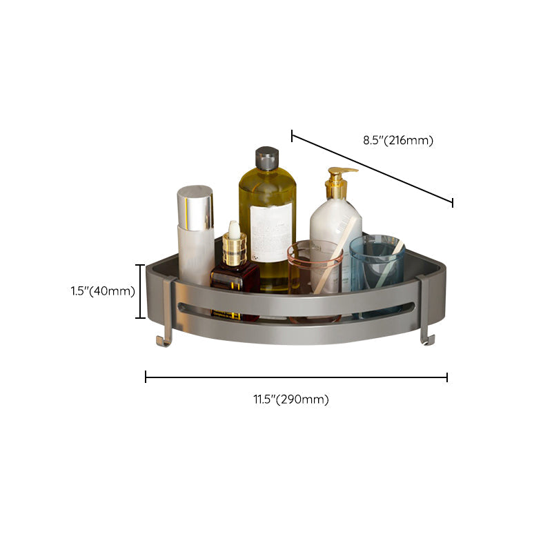 Norvo | Moderne Aluminiums Badtilbehør Sett Grå Badhyllesystem