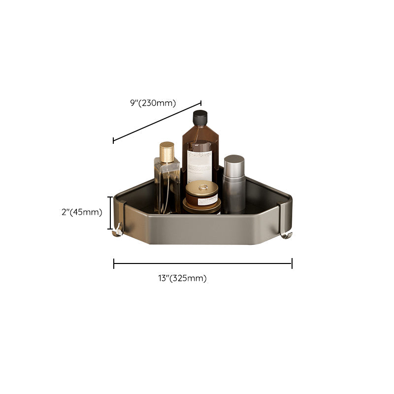 Norvo | Moderne Aluminiums Badtilbehør Sett Grå Badhyllesystem