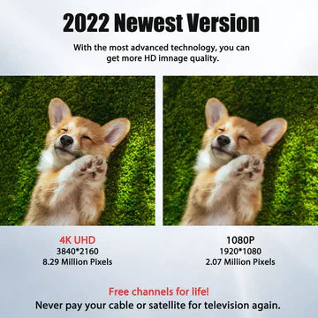 Norvo | Langdistanse Innendørs HDTV 4K Digital Antenne 600 Miles