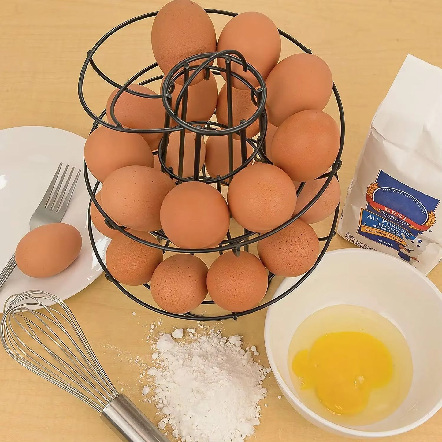 Norvo | Spiral Rullende Egg Dispenser Rack
