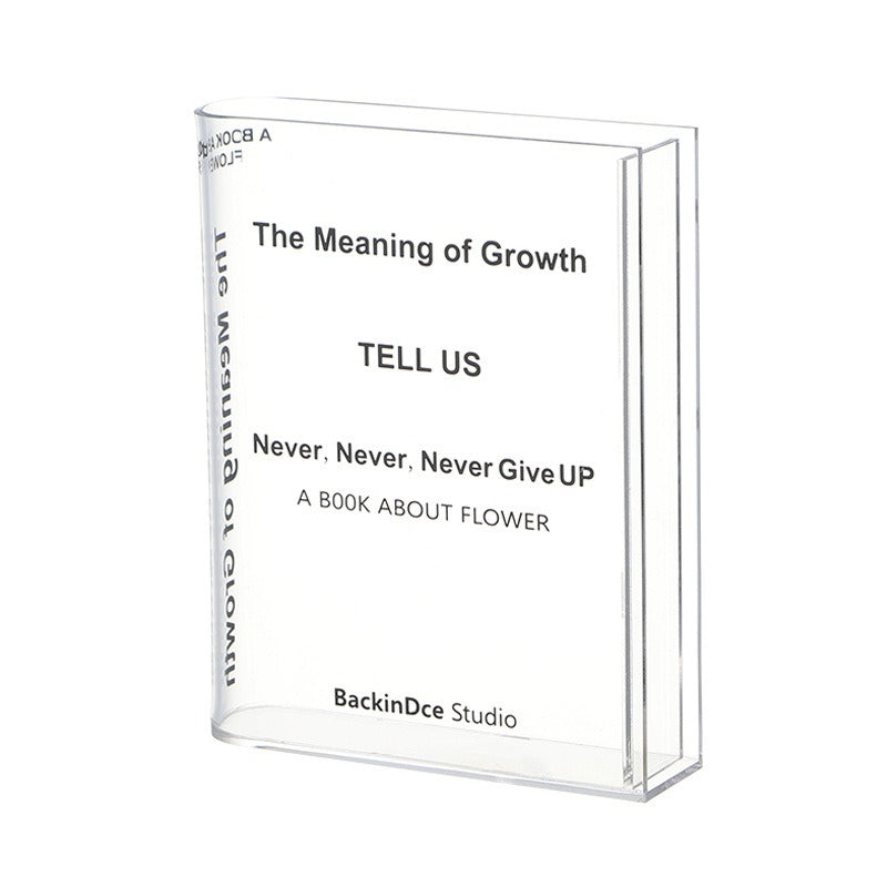 Norvo | Akryl Bok Vase – Moderne Dekorativ Blomsterholder