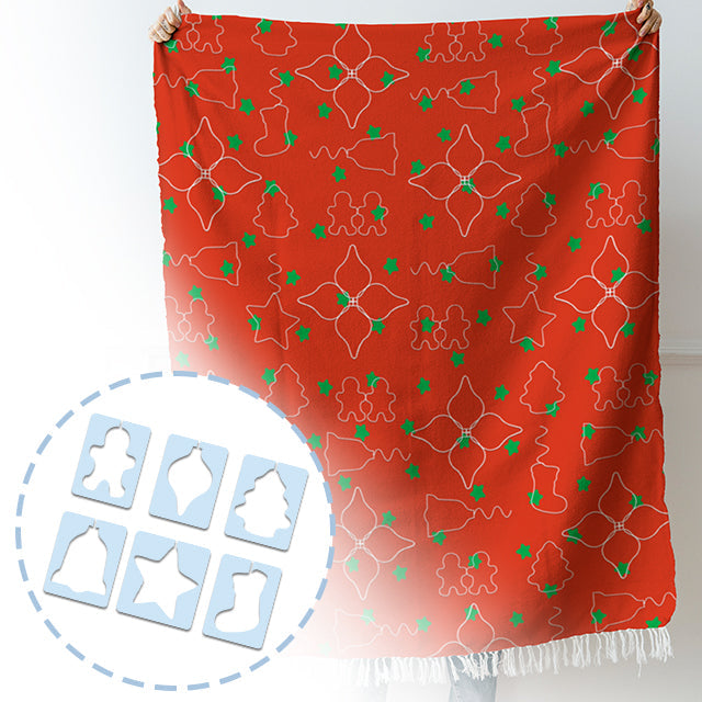 Norvo | Julemotiv Quilt Malsett (6 STL) - Med Instruksjoner