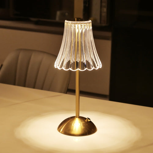Crystaluxe Lamp - LED Krystall Bordlampe med Berøringsfunksjon Norvo
