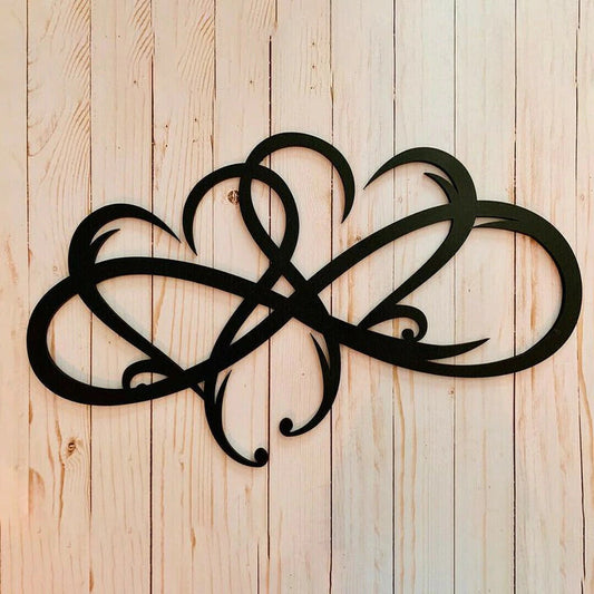 Endless Heart - Stål Veggdekor Metall Veggkunst