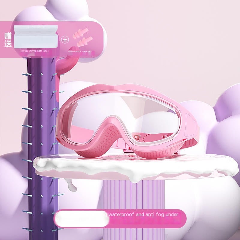 Norvo | HD barn stor ramme vanntette og anti-dugg svømmebriller