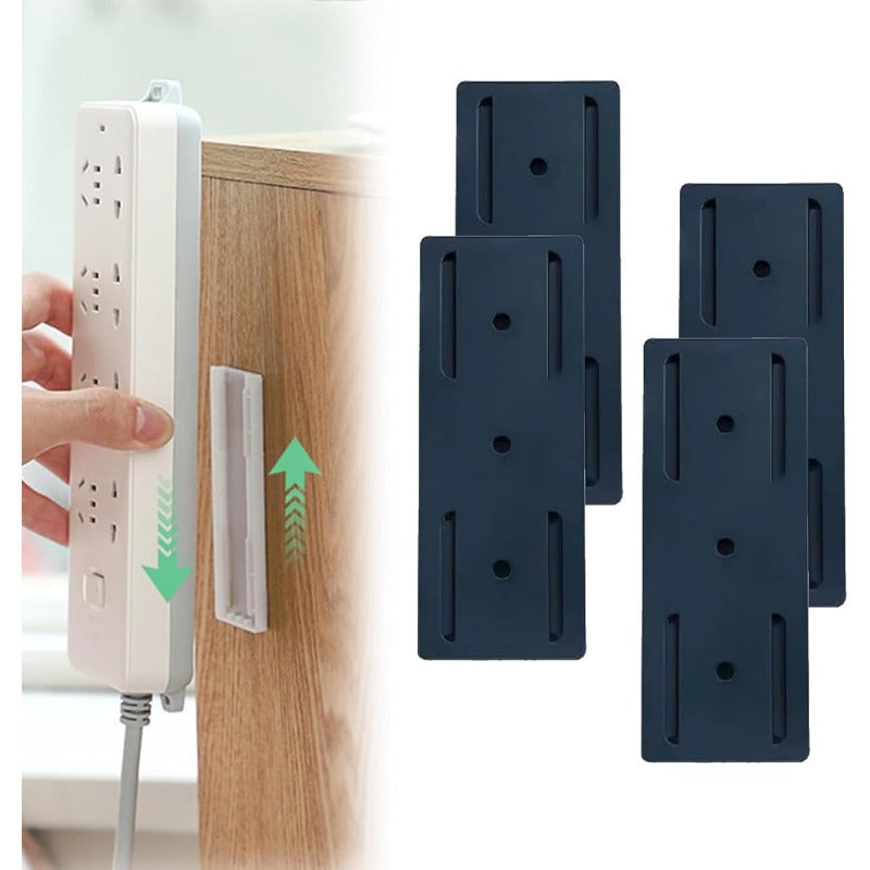 Norvo | Limkraft Strip Montering | Ingen-Bor Vegg- og Skrivebordsorganisator med Skyveskinne