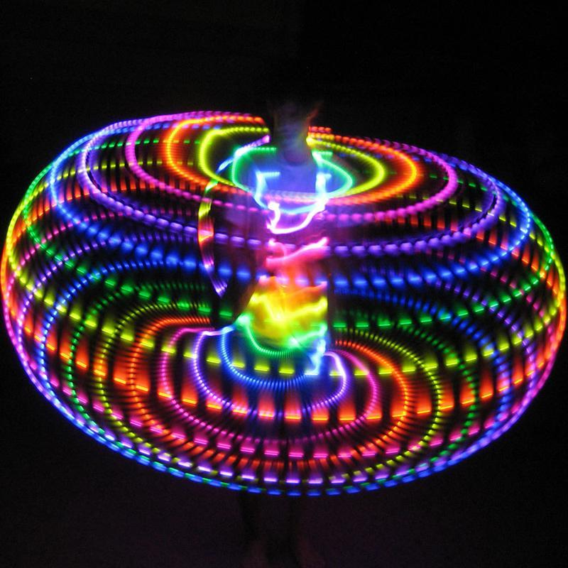 Norvo | LED Lys Glønn i Mørket Hula Hoop